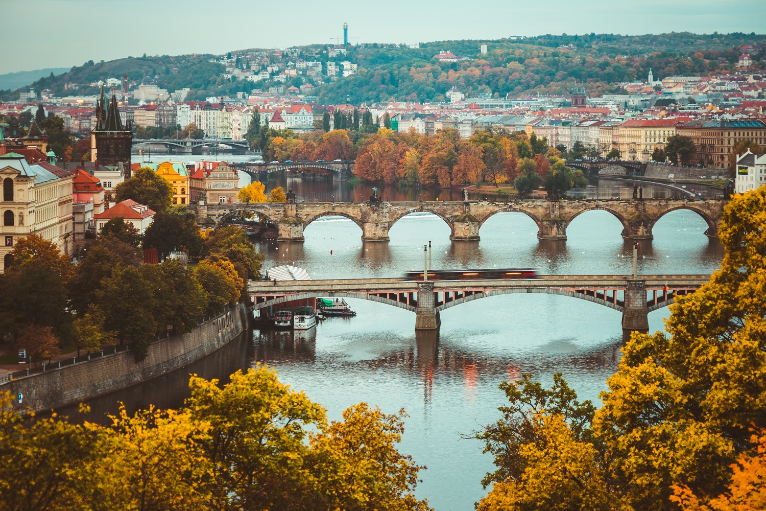 View of the city of Prague