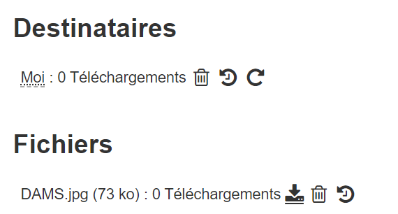 info destinataires