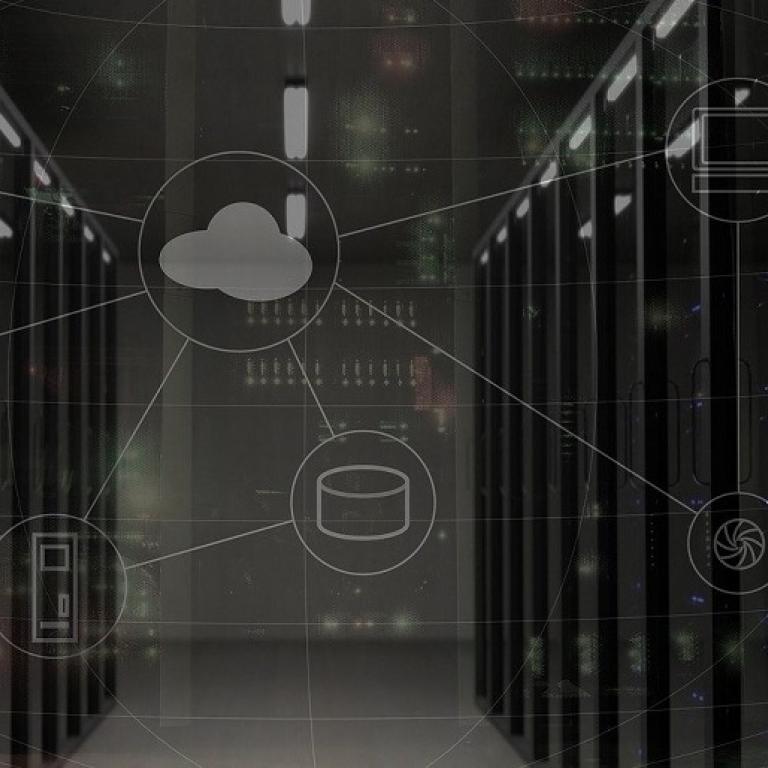 services platform in a data center corridor